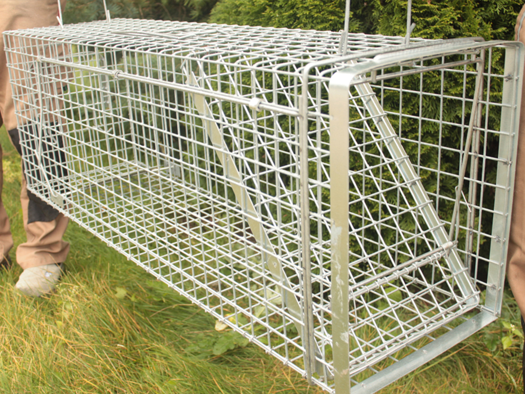 Profesionální odchytová past na kuny, norky, tchoře, kočky a malé psy- ZL80x34x34 obr1